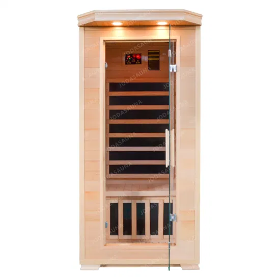 Salle de sauna infrarouge pour 1 personne en bois d'intérieur à la maison